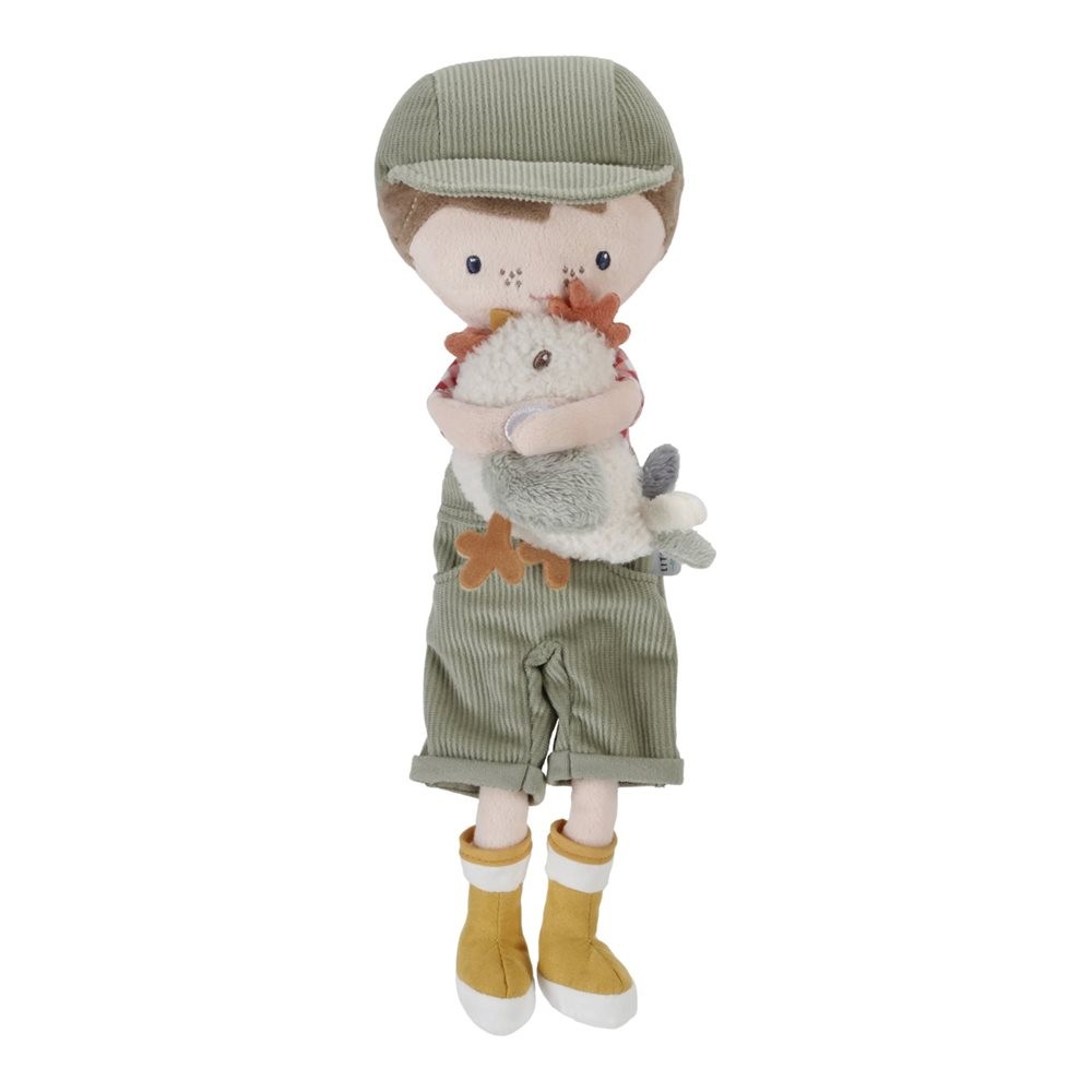 Cuddle lutka farmer Jim sa kokom, 35cm