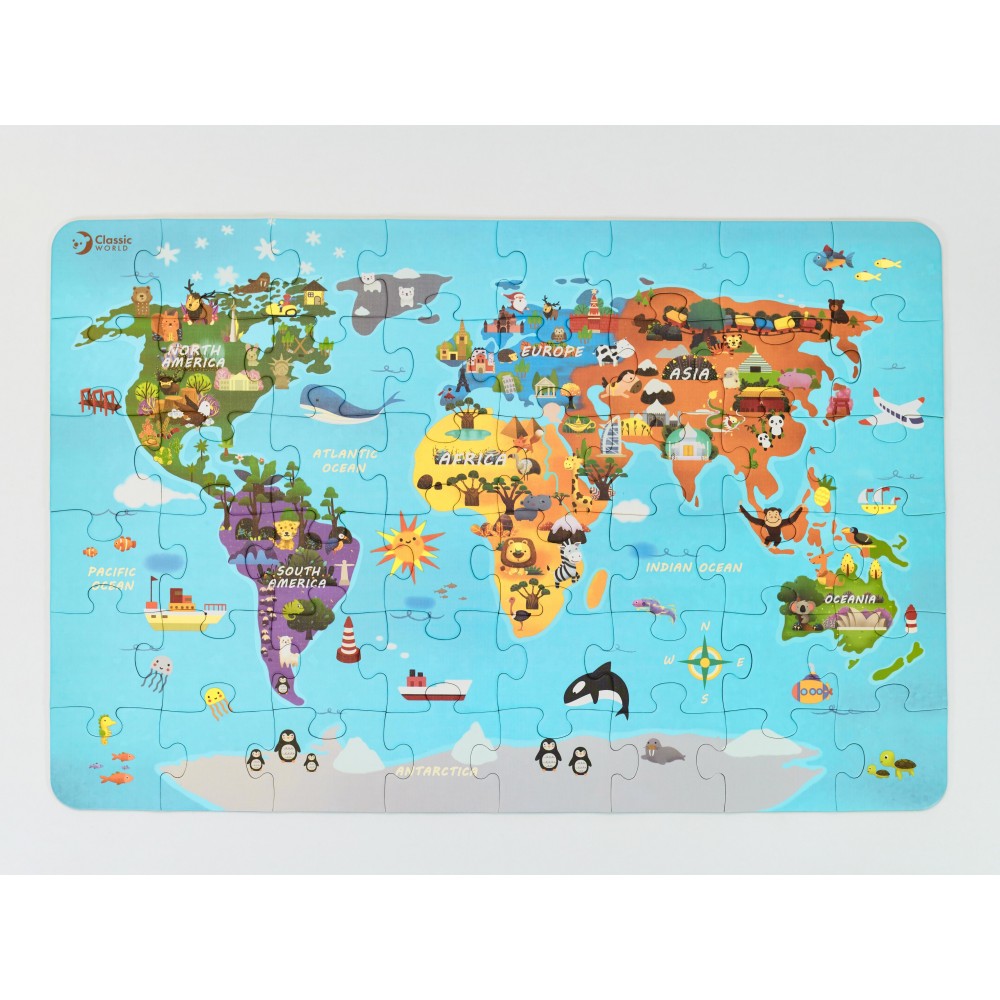 Mapa sveta - puzle